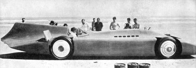 السير مالكولم كامبل 1885-1948 في بلوبيرد ، دايتونا بيتش ، فلوريدا ، 7 مارس 1935 1936. بواسطة غير معروف