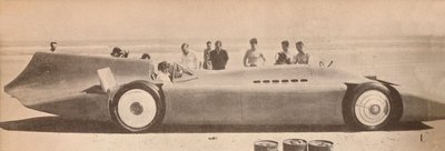 السير مالكولم كامبل في طائرته الزرقاء الجديدة في دايتون بيتش ، فلوريدا ، 1935 ، 1935 بواسطة غير معروف