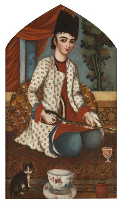لاعب السيتار ، ج. 1830-1840. بواسطة Unbekannt