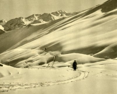 التزلج في Schlossalm العليا ، بالقرب من Bad Hofgastein ، النمسا ، c1935. بواسطة غير معروف