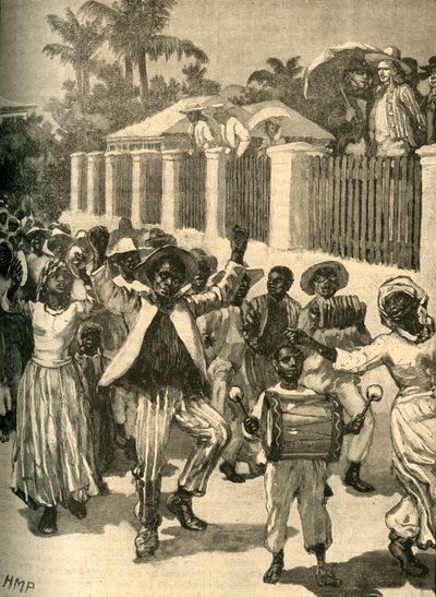 مهرجان تحرير الرق في بربادوس ، c1834 c1890. بواسطة غير معروف