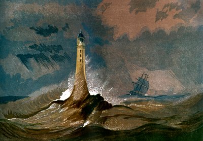 Smeatons Eddystone Lighthouse ، ديفون ، c1850 بواسطة غير معروف