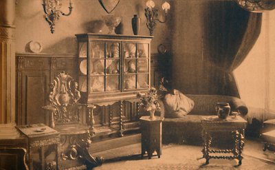 غرفة تدخين في السفارة الكوبية في بروكسل ، بلجيكا ، 1927. بواسطة غير معروف