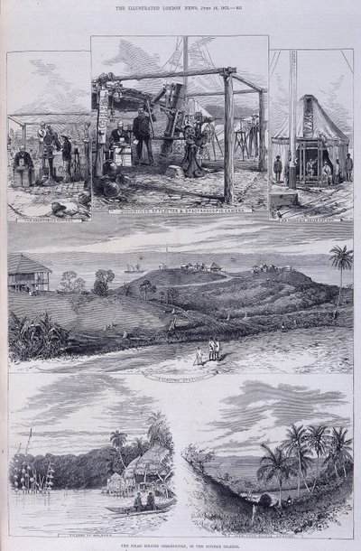 مرصد الكسوف الشمسي ، جزر نيكوبار ، c1875 بواسطة غير معروف