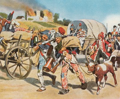 جنود الثورة الفرنسية في بفالز ، 1793 ، 1936. بواسطة غير معروف