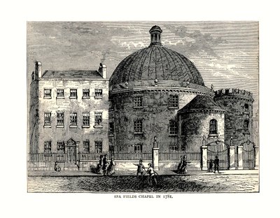 مصلى سبا فيلدز ، 1781 بواسطة غير معروف