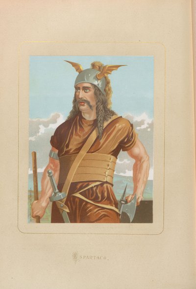 سبارتاكوس. من: مشاهير الرجال والنساء في كل العصور بواسطة خوان لاندا ، 1875-1877. بواسطة غير معروف