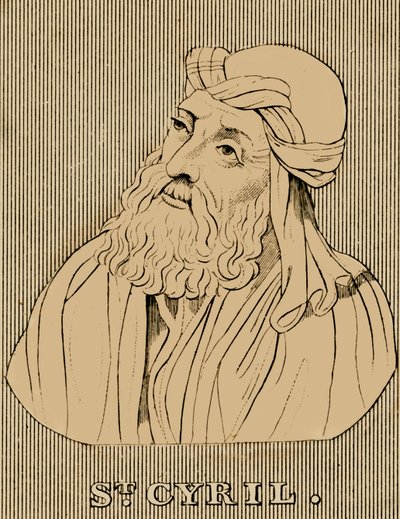 سانت سيريل ، c376-444 ، 1830. بواسطة غير معروف