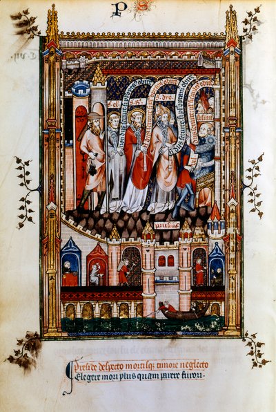 أخذت سانت دينيس إلى Sisinnius ، 1317 بواسطة غير معروف