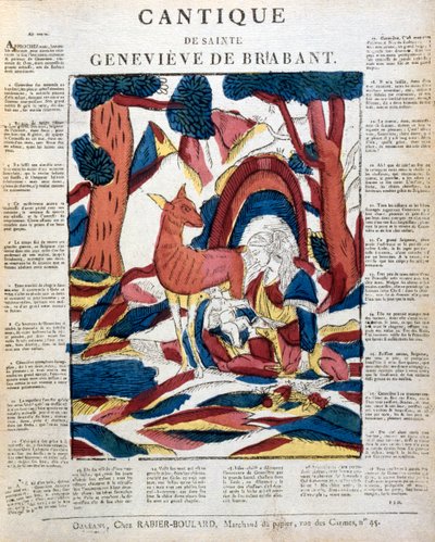 St Genevieve of Brabant في الغابة ، القرن التاسع عشر بواسطة غير معروف