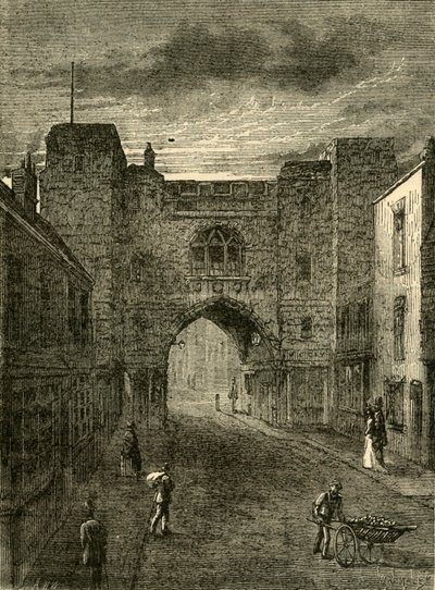بوابة سانت جونز ، Clerkenwell ، c1872. بواسطة غير معروف