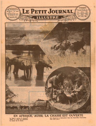 بداية موسم الصيد الأفريقي 1931. بواسطة غير معروف