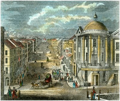 شارع ستيت ، ألباني ، نيويورك ، الولايات المتحدة الأمريكية ، c1835 بواسطة غير معروف