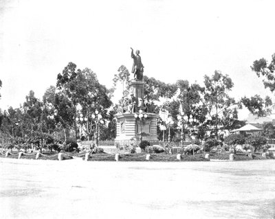 تمثال كولومبوس على باسيو ، مكسيكو سيتي ، المكسيك ، c1900. بواسطة غير معروف
