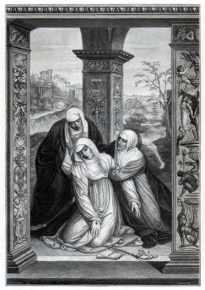 وصم القديسة كاترين سيينا ، 1870 بواسطة غير معروف