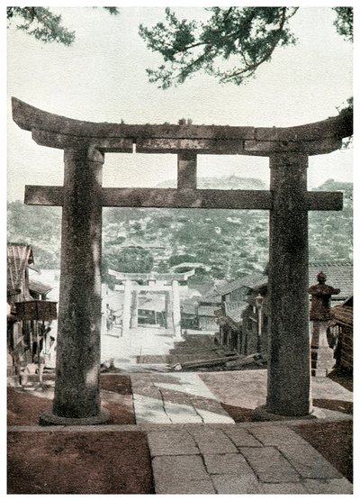 ستون توري ، معبد سووا ، ناغازاكي ، اليابان ، 1904 بواسطة غير معروف