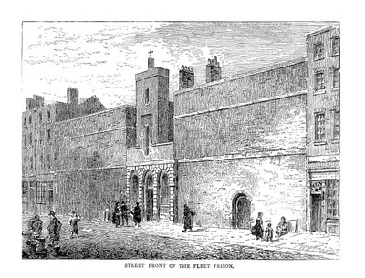 الشارع الأمامي لسجن الأسطول ، 1878 بواسطة غير معروف