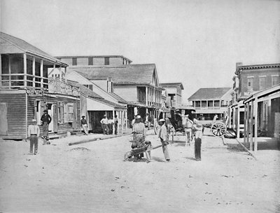 شارع في كي ويست ، فلوريدا ، c1897. بواسطة غير معروف