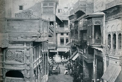 شارع في لاهور ، عاصمة البنجاب ، c1942 بواسطة غير معروف