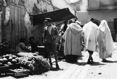 مشهد الشارع ، الدار البيضاء ، المغرب ، c1920s-c1930s بواسطة غير معروف