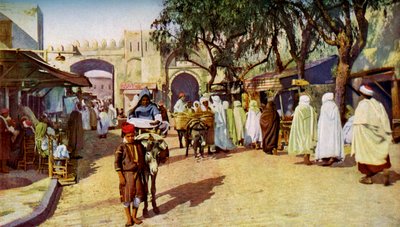 مشهد الشارع ، القيروان ، تونس ، ج .1924 بواسطة غير معروف