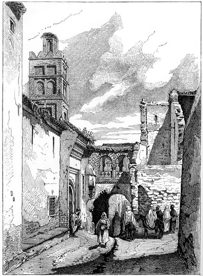 منظر الشارع في تلمسان ، الجزائر ، c1890 بواسطة غير معروف