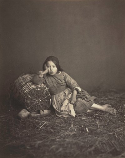 دراسة لفتاة شابة ، ج. 1860. بواسطة غير معروف