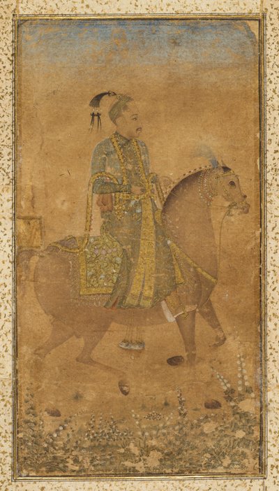 السلطان عبد الله قطب شاه 1614-74 على ظهور الخيل ، ج. 1635. بواسطة غير معروف