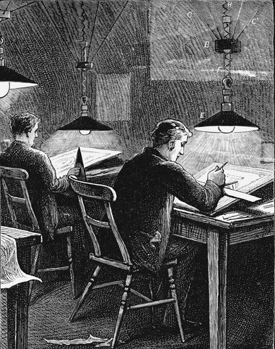 المصابيح المتوهجة بجعة ، كلية الجامعة ، دندي ، اسكتلندا ، 1884 بواسطة غير معروف