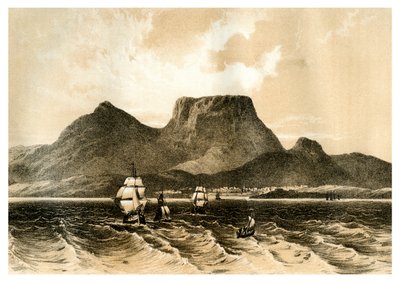 جبل الطاولة ، رأس الرجاء الصالح ، جنوب أفريقيا ، 1883 بواسطة غير معروف