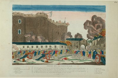 أخذ الباستيل في 14 يوليو 1789 ، 1789. بواسطة غير معروف