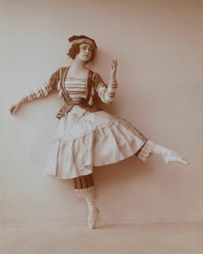 تمارا كارسافينا ، راقصة الباليه الروسية ، 1911 بواسطة غير معروف