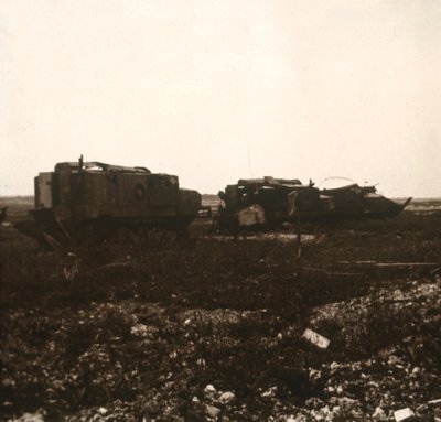 الدبابات ، جوفينكور ، شمال فرنسا ، c1914-c1918 بواسطة غير معروف