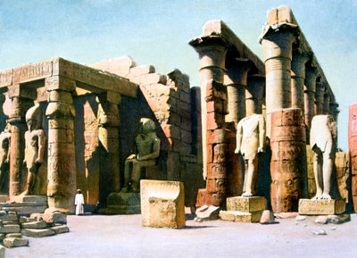 معبد رمسيس الثاني ، الأقصر ، مصر ، القرن العشرون بواسطة غير معروف