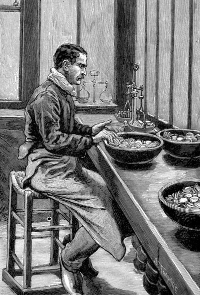 اختبار وزن القطع الذهبية ، نعناع باريس ، 1892 بواسطة غير معروف