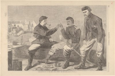 يوم عيد الشكر في الجيش - بعد العشاء: The Wish-Bone Harpers Weekly، V ...، December 3، 1864. بواسطة غير معروف