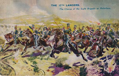 17 لانسر. تهمة اللواء الخفيف في بالاكلافا ، 1854 ، 1939 بواسطة غير معروف