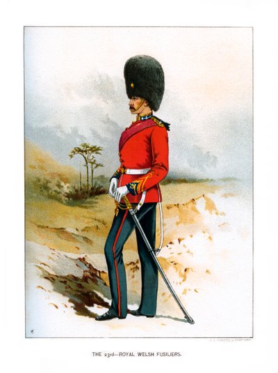 ال 23 الملكي Welsh Fusiliers ، c1890 بواسطة غير معروف