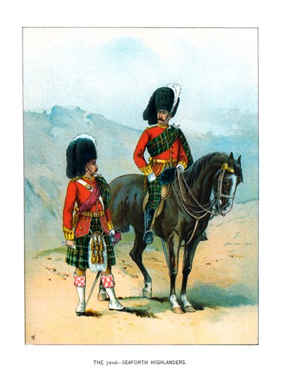 ال 72 Seaforth Highlanders ، c1890 بواسطة غير معروف