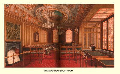 قاعة المحكمة Aldermens ، 1886 بواسطة غير معروف
