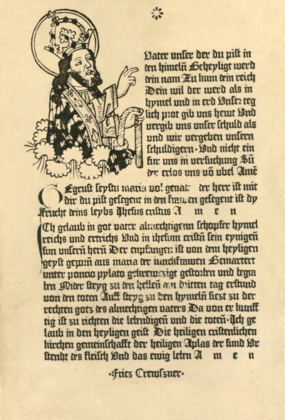 تعالى ، مع Paternoster ، Ave Maria و Credo باللغة الألمانية ، 1915. بواسطة غير معروف