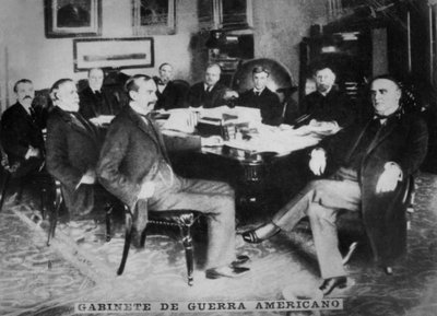 مجلس الحرب الأمريكي ، 1898 بواسطة غير معروف