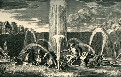 نافورة أبولو في حدائق فرساي ، فرنسا ، 1683 ، 1903. بواسطة غير معروف