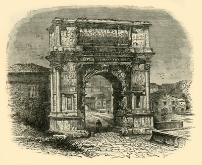قوس تيتوس ، روما ، 1890. بواسطة غير معروف