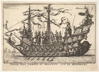 رواد الفضاء بقيادة Minerva Reale من جيش Argonuti مع من Minerves ، من ser ... ، 1664. بواسطة غير معروف