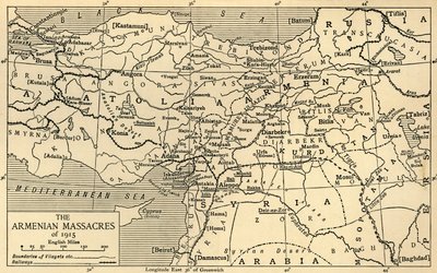 مذابح الأرمن عام 1915 ، الحرب العالمية الأولى ، عام 1920. بواسطة غير معروف
