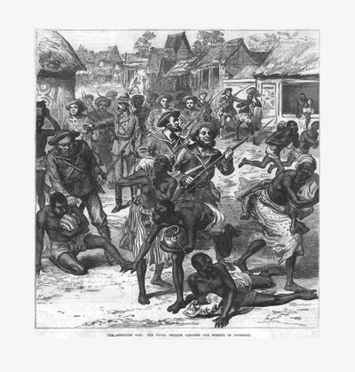 حرب Ashantee: اللواء البحري تطهير شوارع Coomassie ، 1874. بواسطة غير معروف