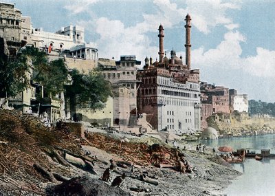 مسجد أورنجزيب ، فاراناسي ، الهند ، c1890 بواسطة غير معروف