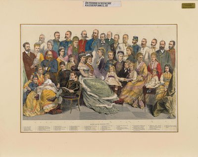 العائلة الإمبراطورية النمساوية ، 1879. بواسطة غير معروف