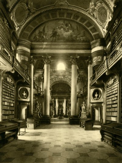 المكتبة الوطنية النمساوية ، فيينا ، النمسا ، c1935. بواسطة غير معروف